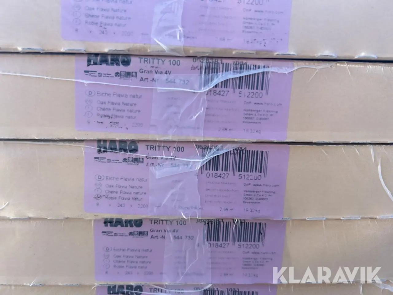 Billede 5 - Laminatgulv Haro Oak Flavia Nature 104m2