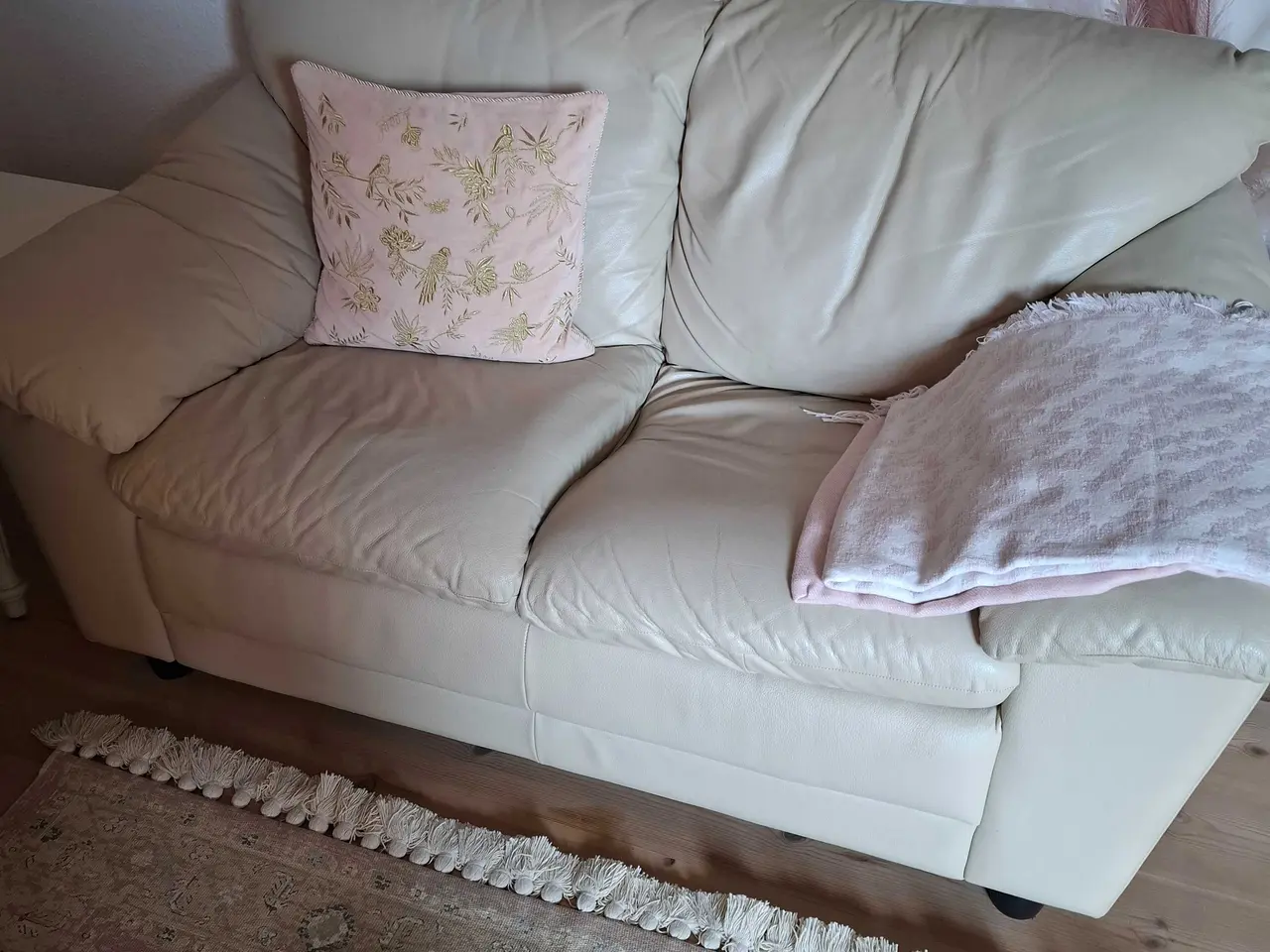 Billede 2 - Lædersofa sæt. 