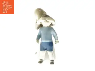 Porcelænsfigur af børn der leger blindebuk fra B&G (str. 16,5 cm)