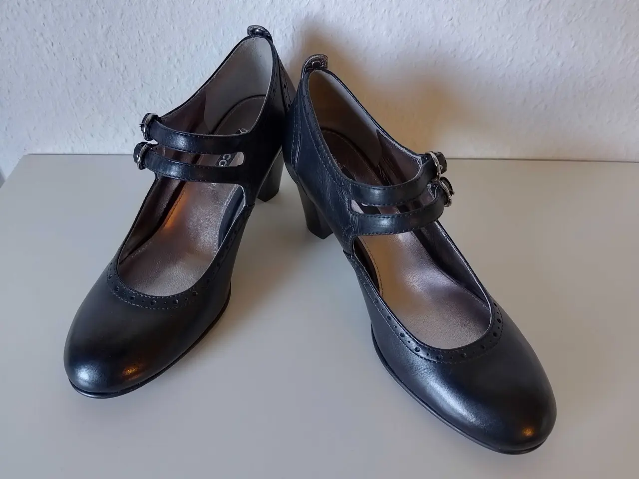 Billede 1 - Ecco pumps sort læder
