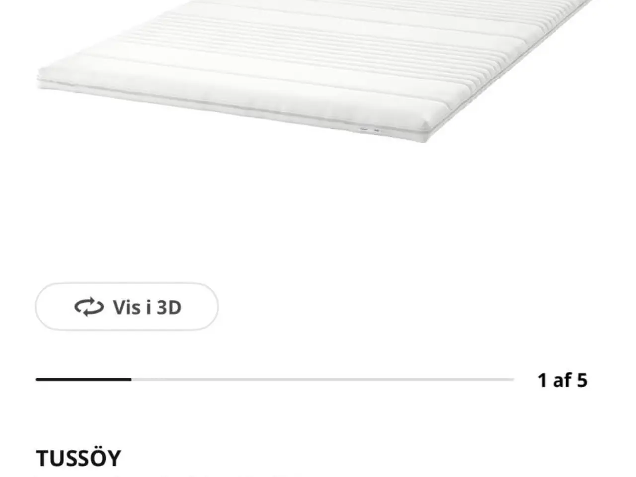 Billede 2 - Tussöy topmadras 140x200