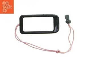 Vandtæt mobilcover med pink snor fra Aryca (str. 16x8 cm)