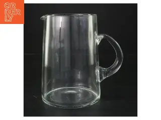 Glaskande med hank (str. Ø 10,5 cm længde 17 cm)