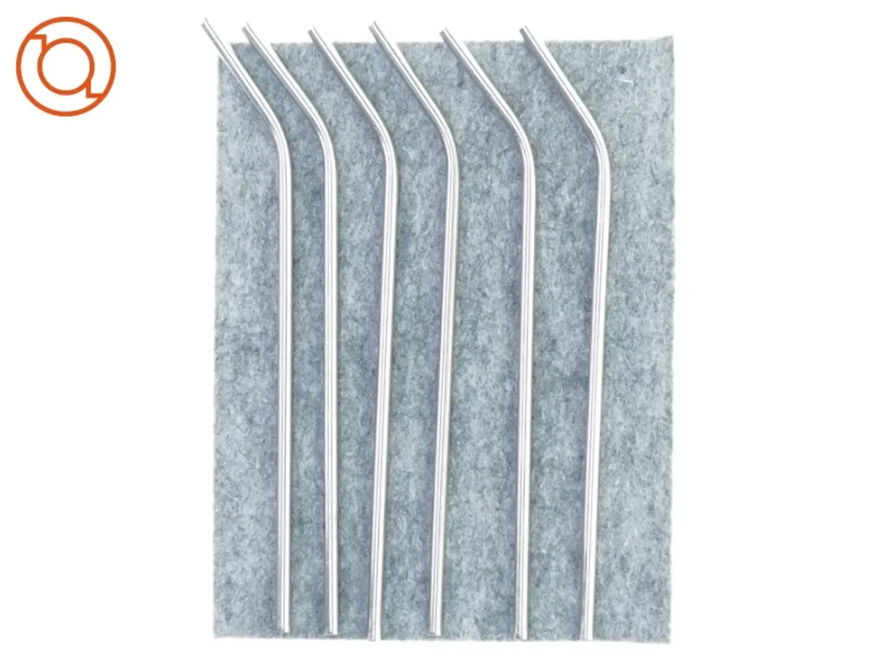Billede 1 - 6 styks metal sugerør (str. 25 cm)