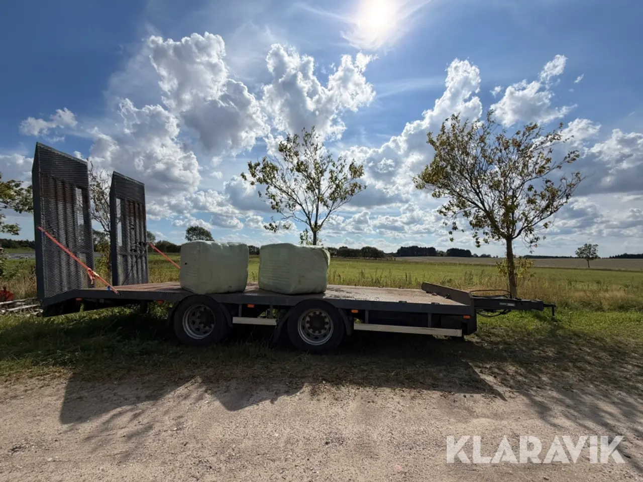 Billede 5 - Maskintrailer HFR PE 2X100 2-akslet med hydrauliske ramper