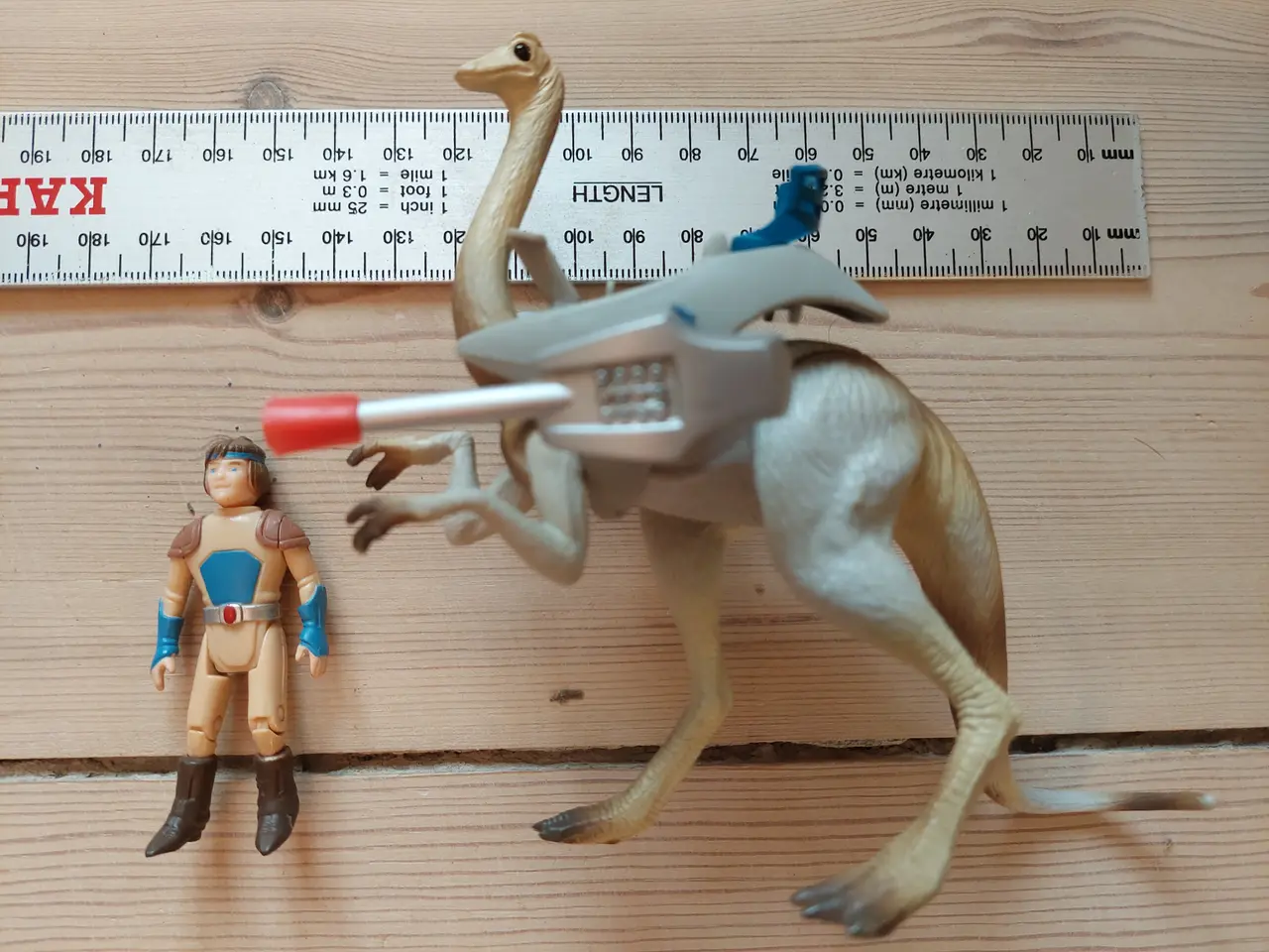 Billede 6 - Dino-Riders - Struthiomimus med drengen Nimbus