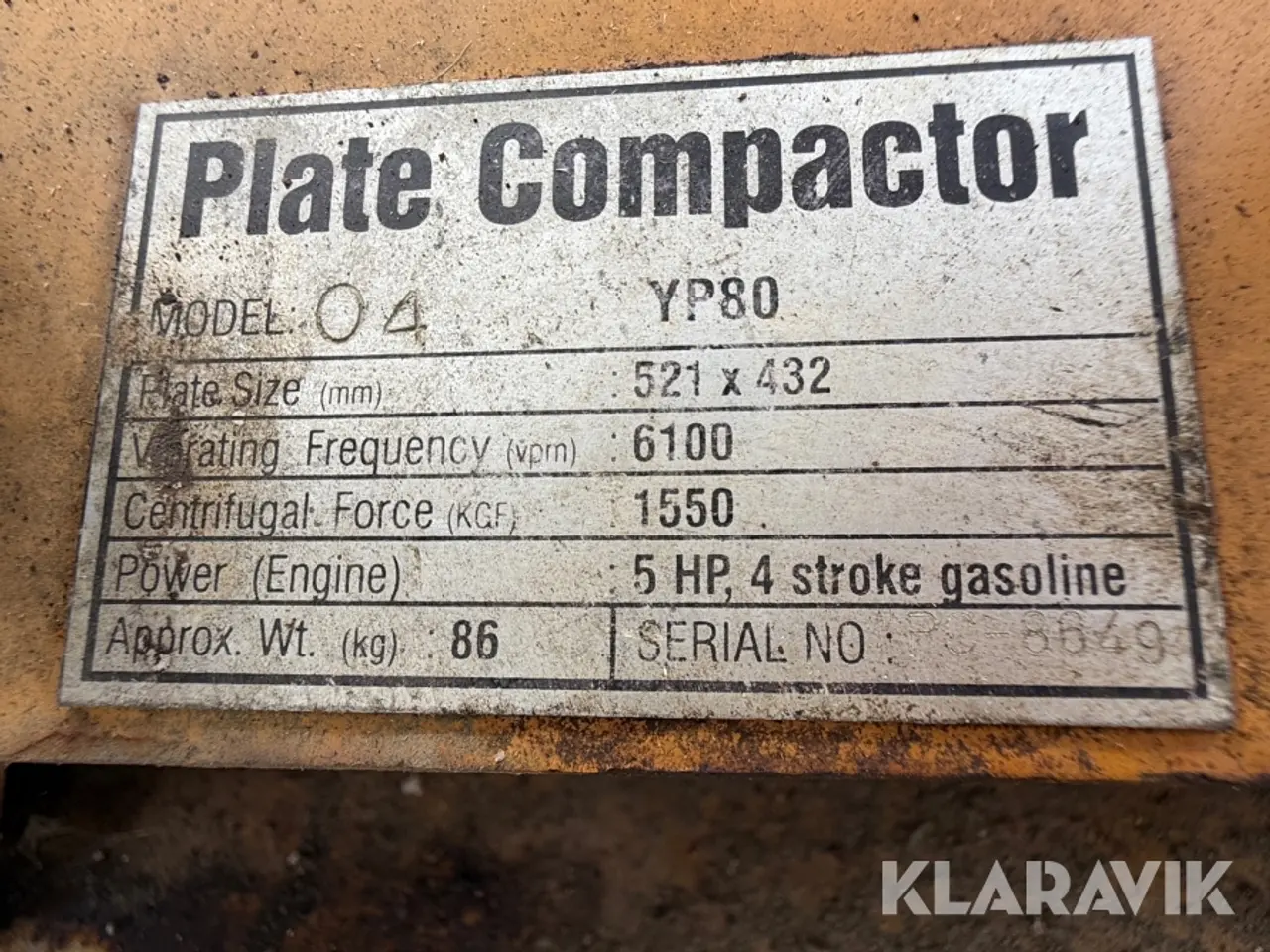 Billede 5 - Pladevibrator ZÜLAU YP80