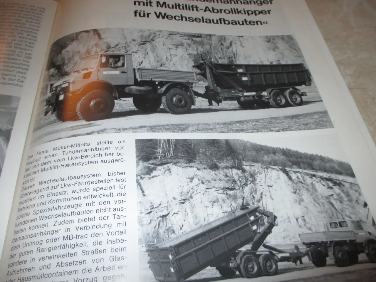 Billede 6 - Mercedes Unimog+ MB trac brochure