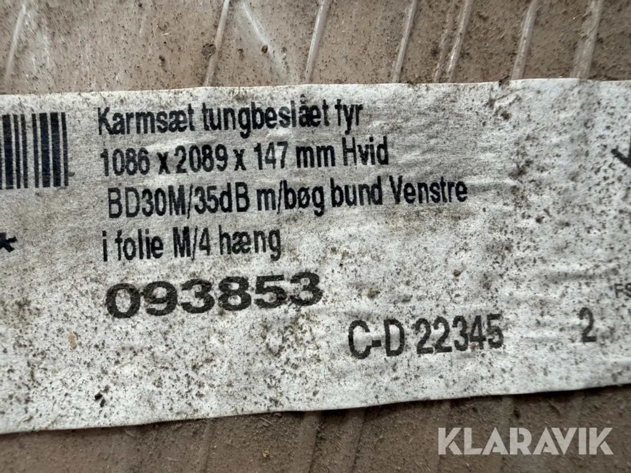 Billede 7 - Indvendige branddør med karm BD 30