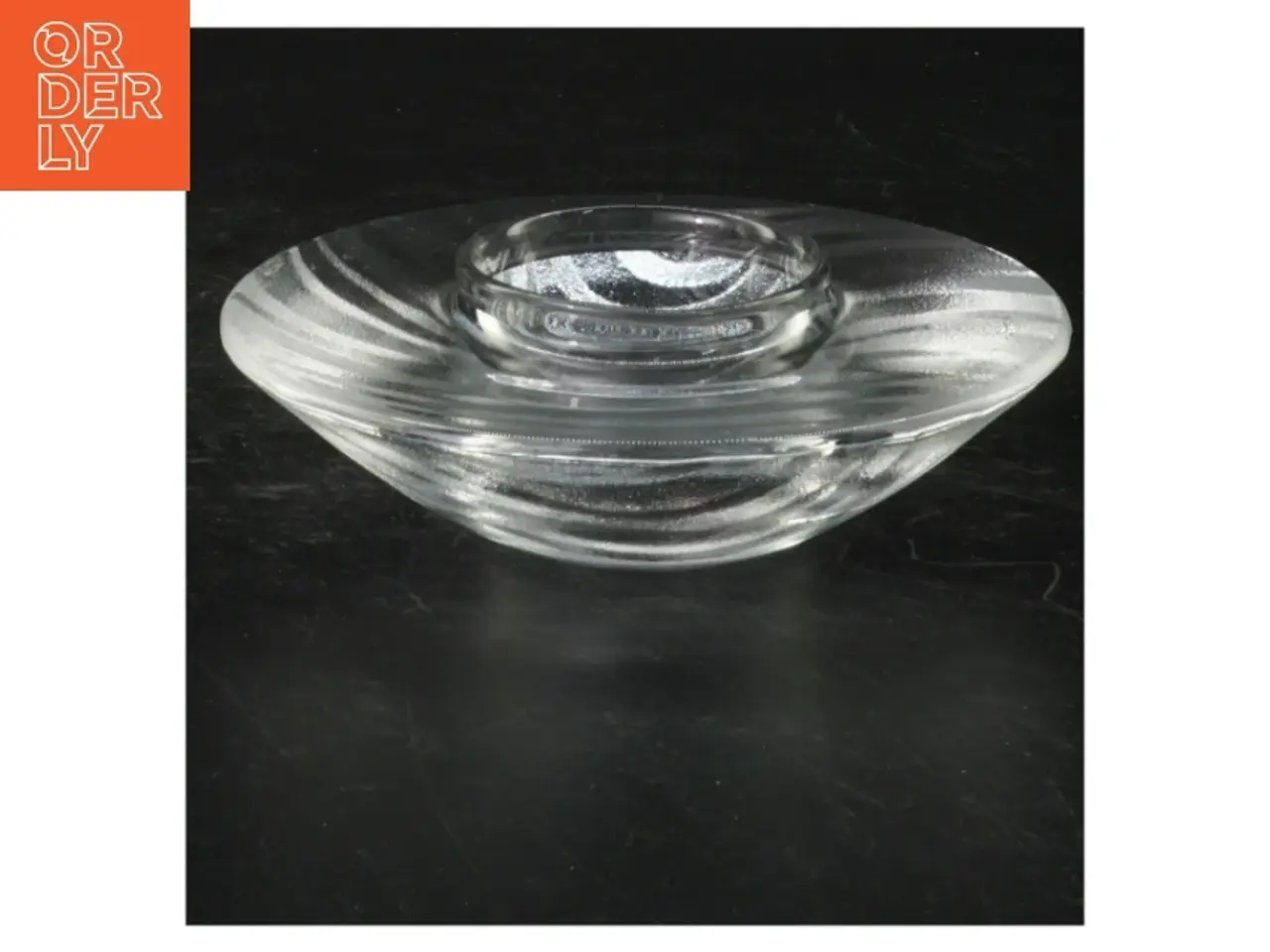 Billede 1 - Glas fyrfadslysestage (str. A 23 cm)