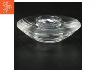 Glas fyrfadslysestage (str. A 23 cm)