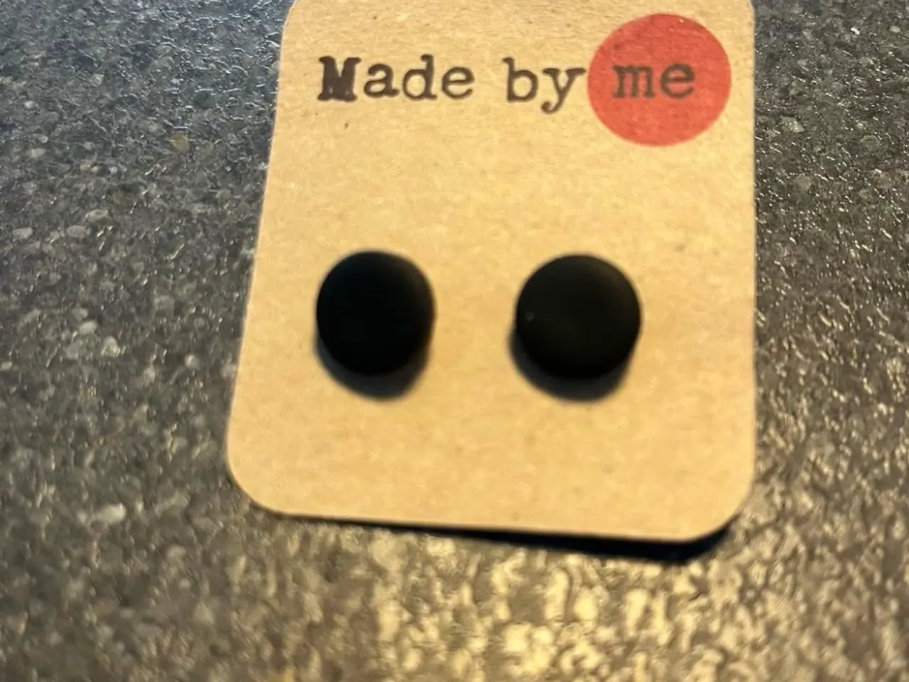 Billede 1 - Sorte ørestikkere fra Made by me