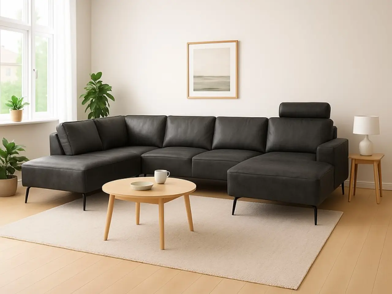 Billede 9 - Hjort Knudsen Copenhagen Læder U-sofa - Højrevendt
