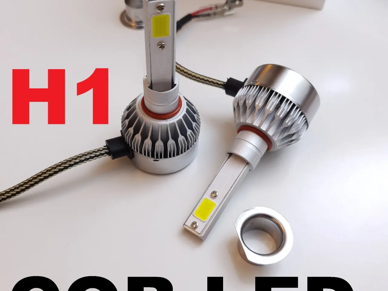 Billede 1 - NY! H1 LED Pærer 7600LM 6000K 72W