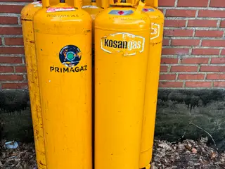 5 33 kg gasflasker sælges