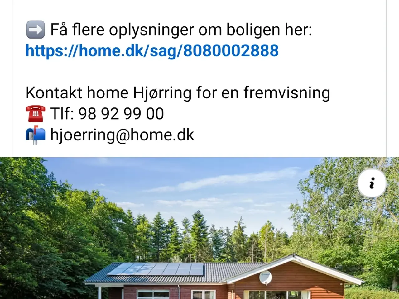 Billede 1 - IDYLLISK TRÆHUS i Hvidsted mellem Hjørring og Tårs