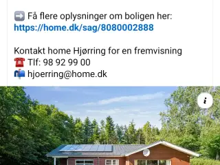 IDYLLISK TRÆHUS i Hvidsted mellem Hjørring og Tårs