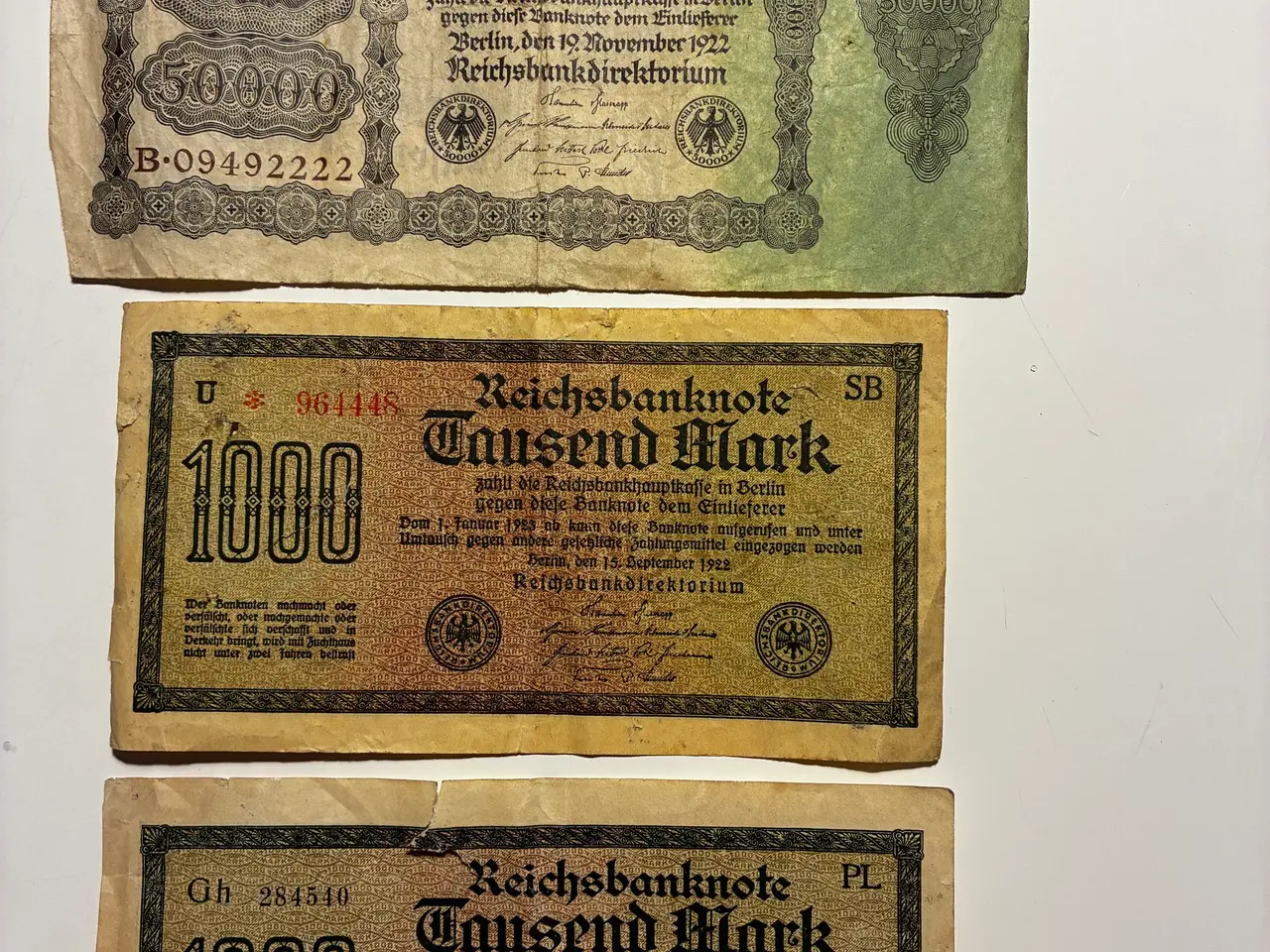 Billede 15 - 44 stk. tyske (nød)pengesedler