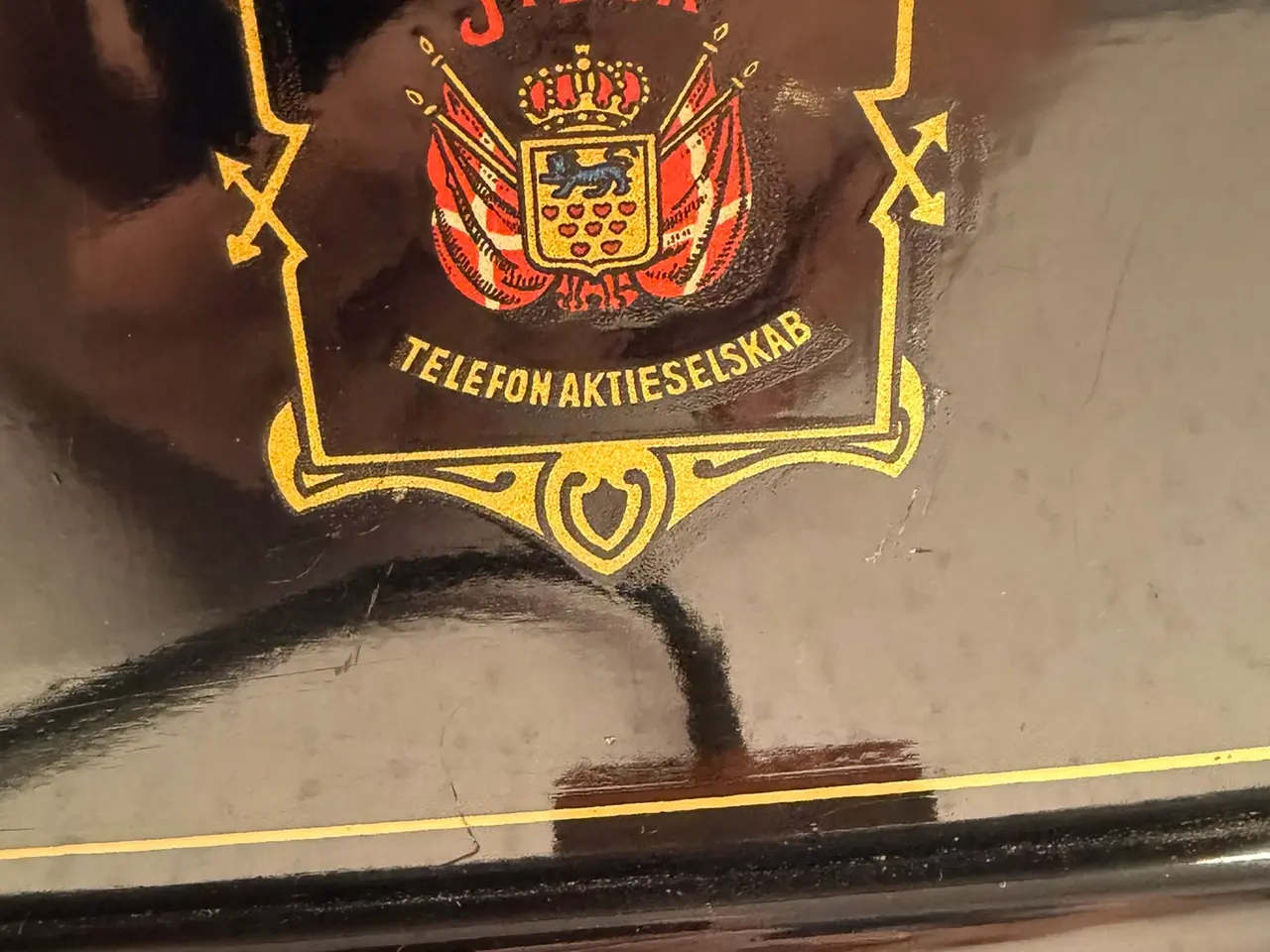 Billede 2 - Jydsk Telefon retro bordtelefon sort med håndsving