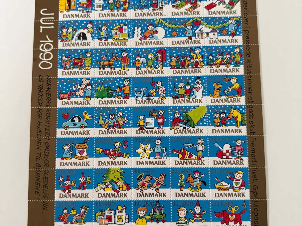 Billede 1 - Julemærkeark 1990-1999