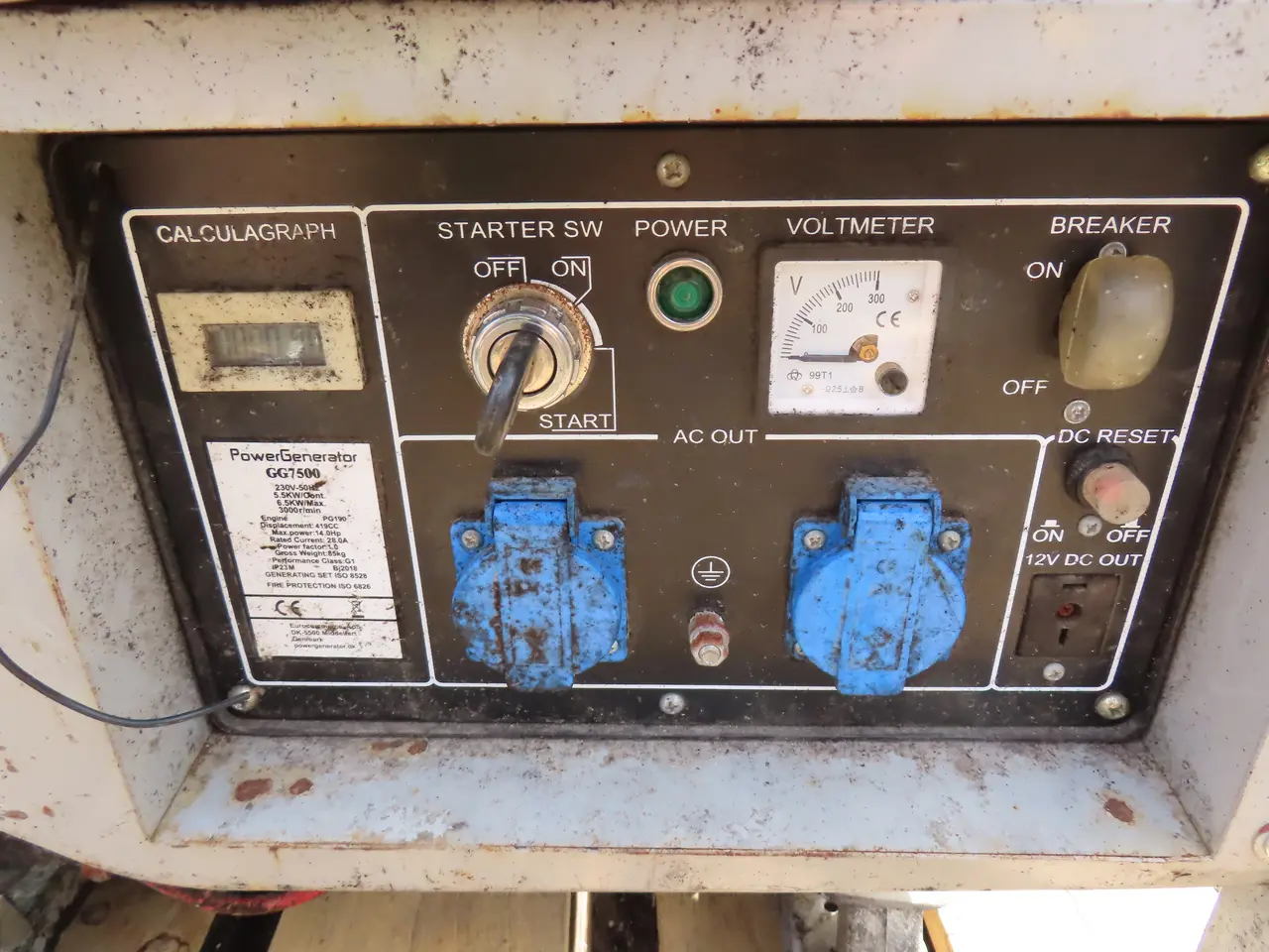 Billede 6 - 2 Stk. generator POWERGENERATOR GG8150E/GG7500