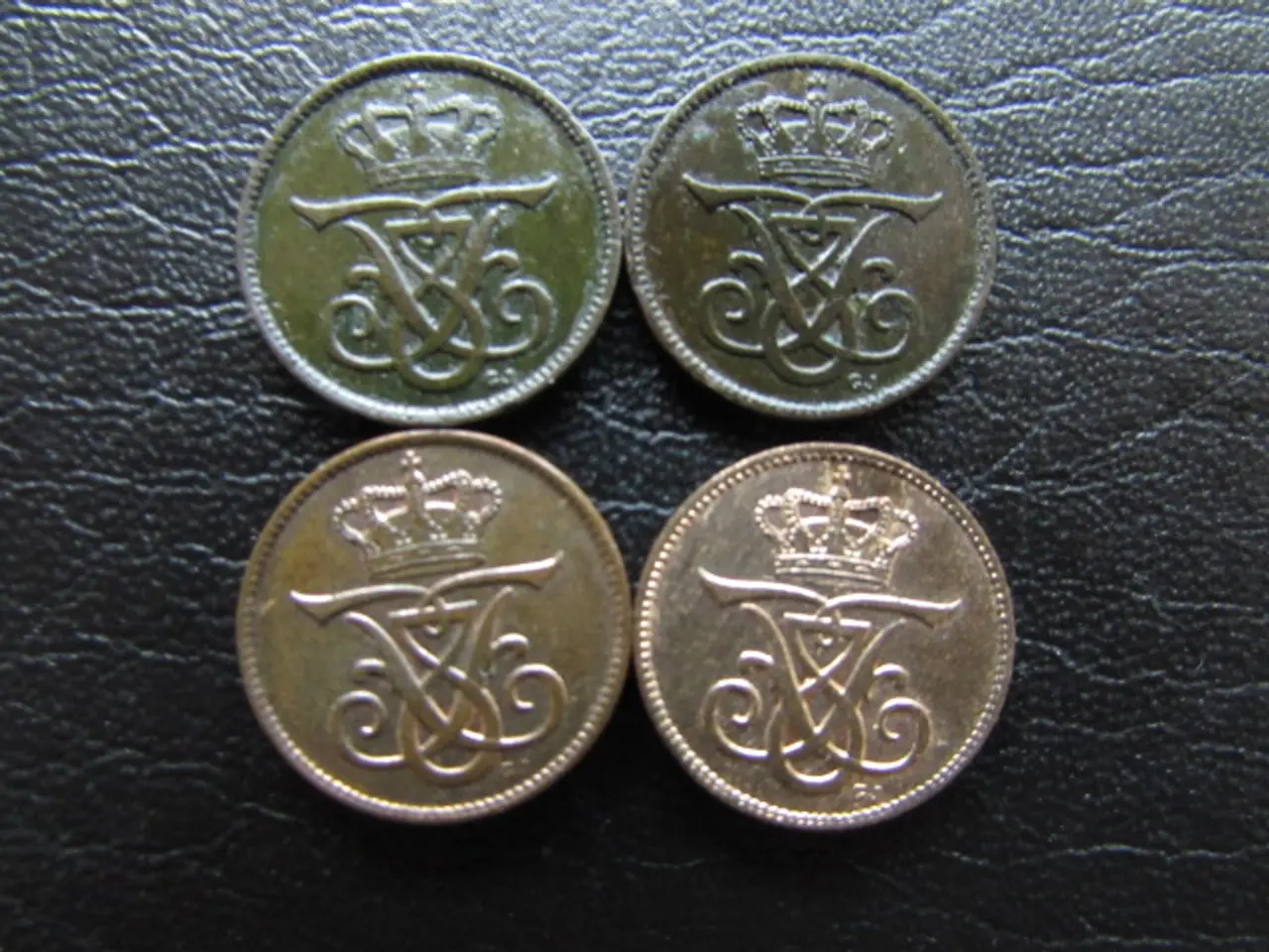 Billede 2 - 1 ører 1907-1912 komplet sæt 4 stk