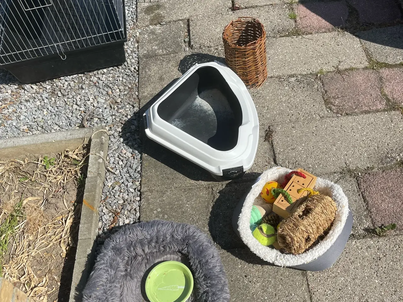 Billede 5 - Dobbelt kaninbur med tilbehør