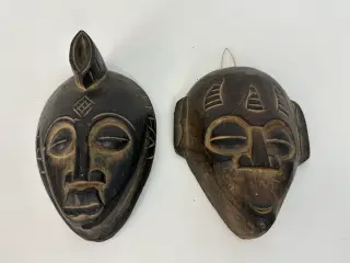 2 stk. afrikanske masker