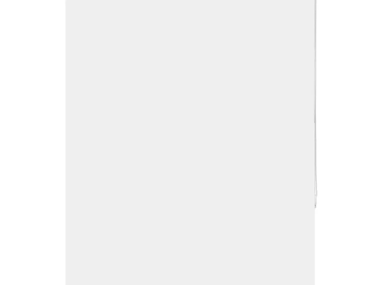 Billede 1 - Rullegardin mørklægning 115×150 cm - hvid polyester, stofbredde 110,7 cm