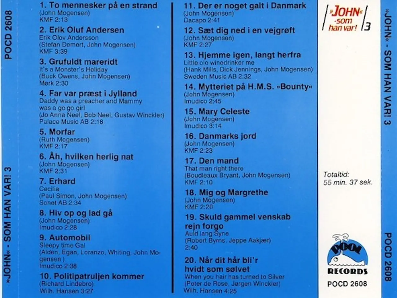 Billede 3 - John Mogensen – "John" - Som Han Var! 3 – CD