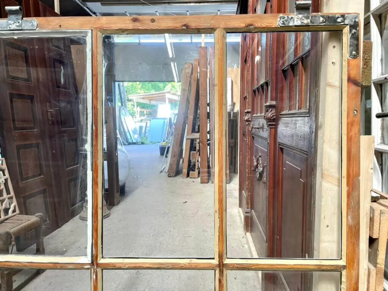 Billede 2 - Restaureret fabriksvindue m. store ruder