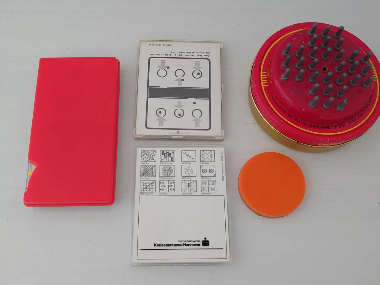 Billede 2 - 5 stk mini vintage kugle/solitaire spil.