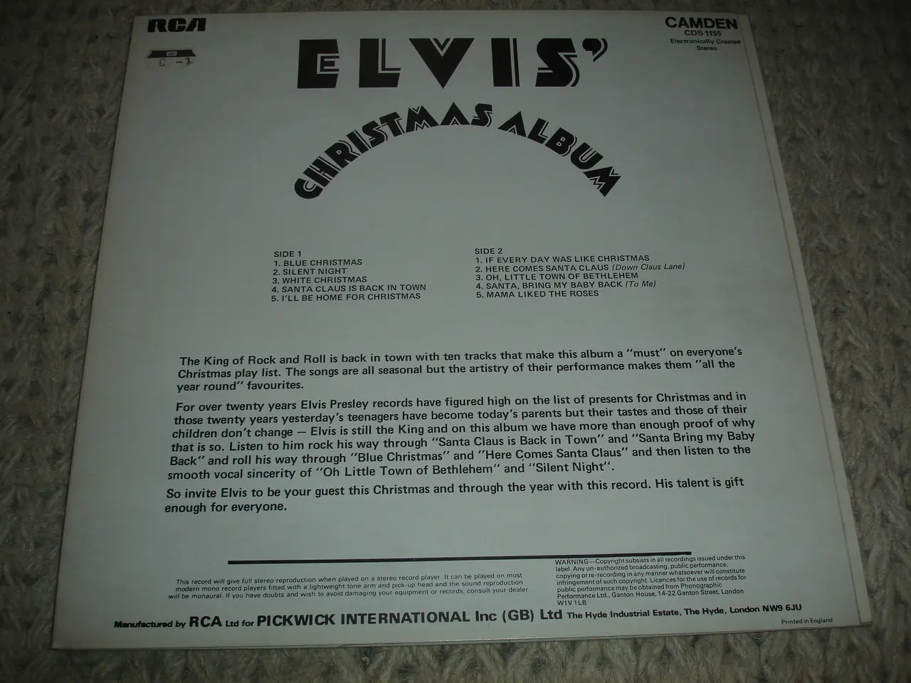 Billede 3 - (Sender gerne)Elvis Presley–Elvis' Christmas Album