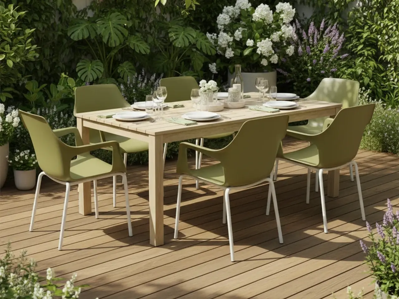 Billede 2 - Colos Vesper 2 Stol – Sand med Hvid Stel