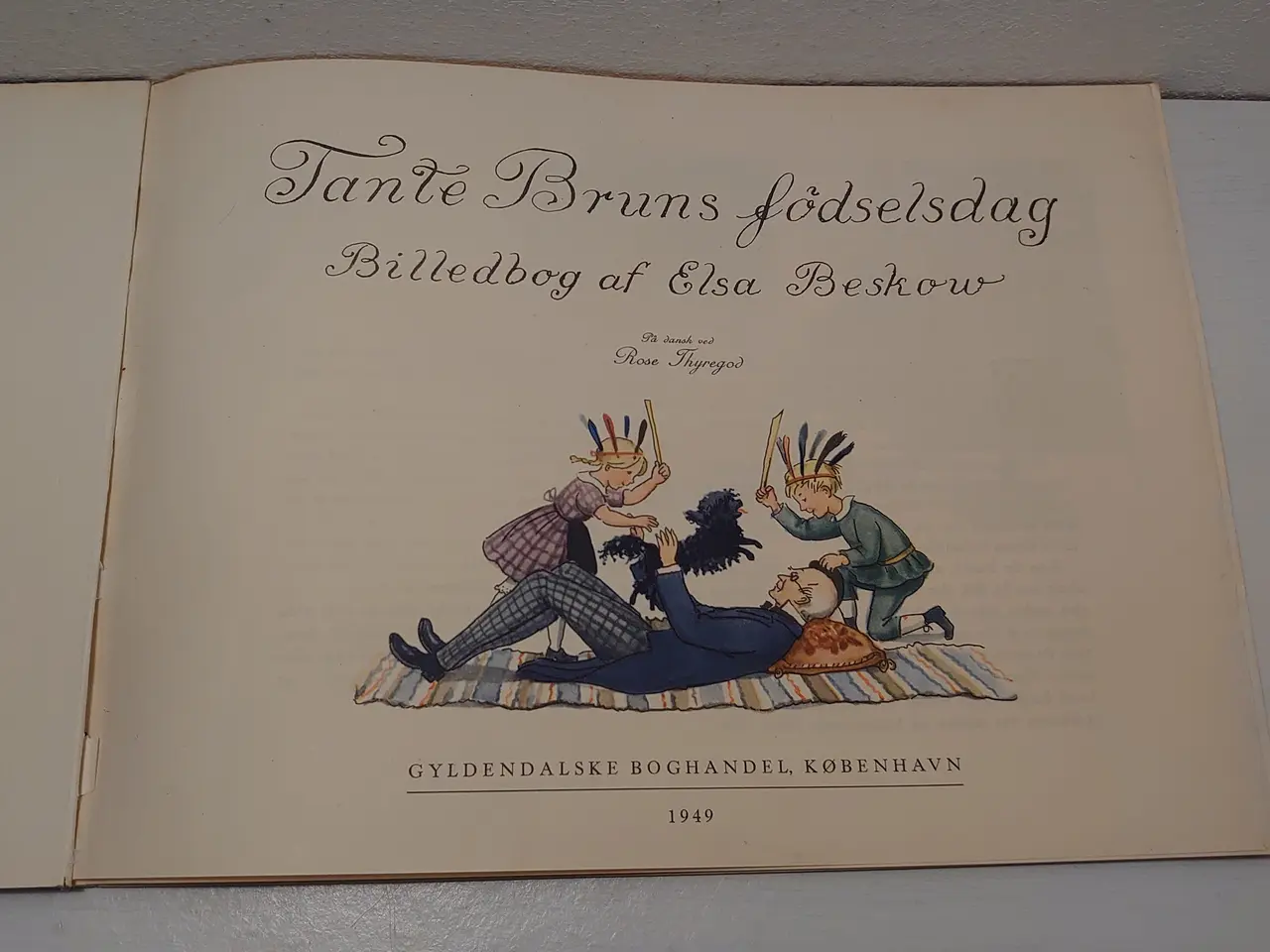 Billede 3 - Elsa Beskow: Tante Bruns Fødselsdag. 1. udg. 1949.