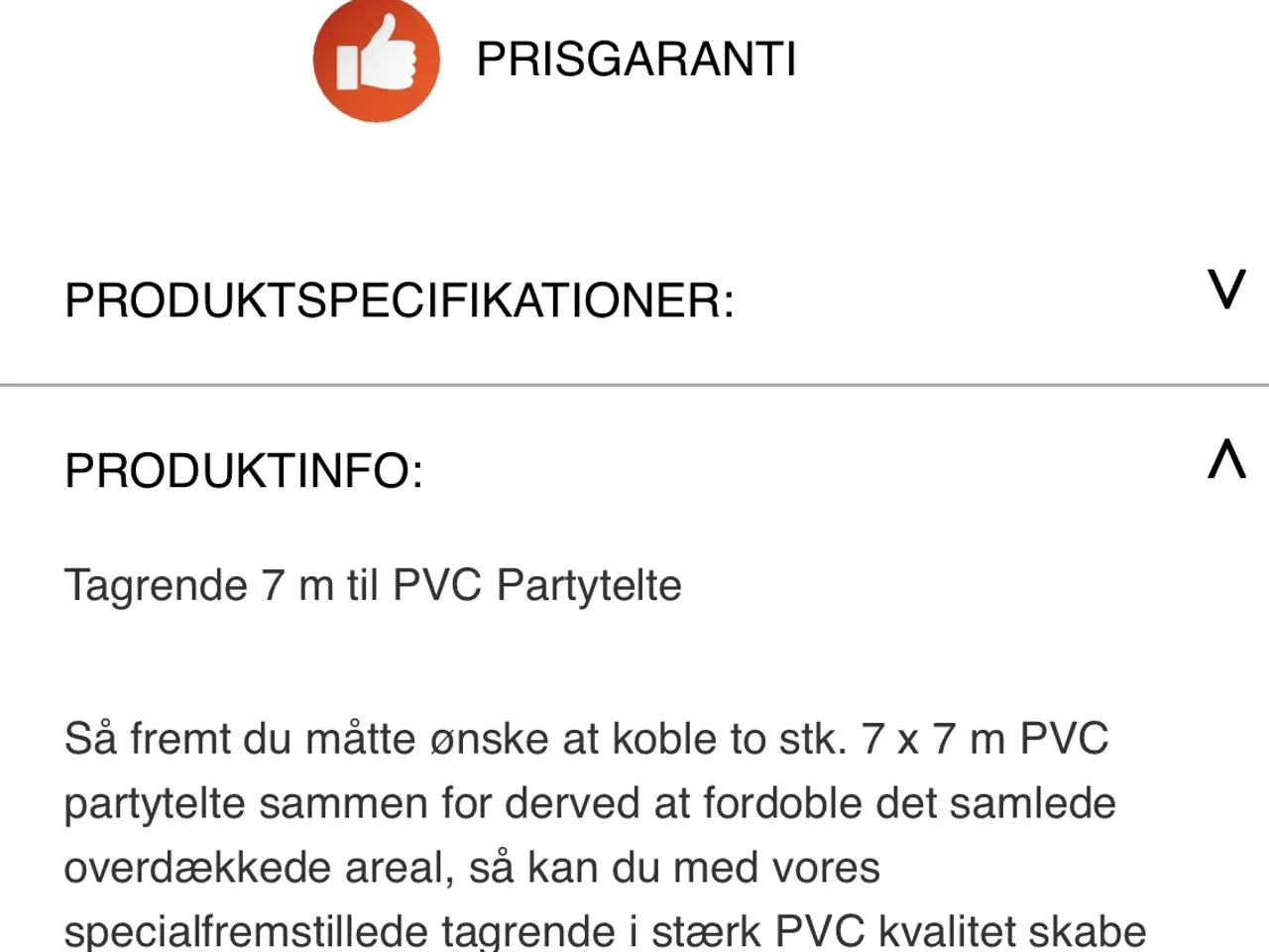 Billede 4 - Tagrende til partytelt 7 meter