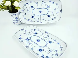 Musselmalet B&G Bakke Blåmalet porcelæn 