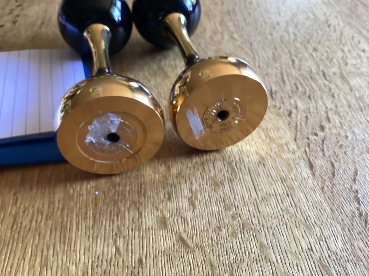 Billede 4 - Asmussen’s Olie stager m/ glas top 24 kt. Belagt