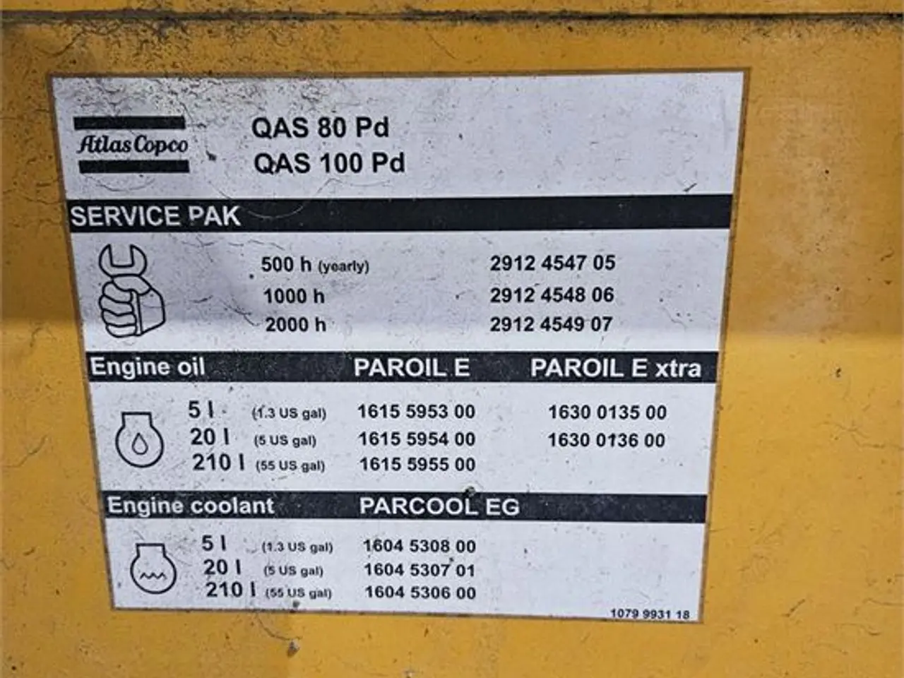 Billede 12 - Atlas Copco QAS 80 - 80 kVA / 64 KW