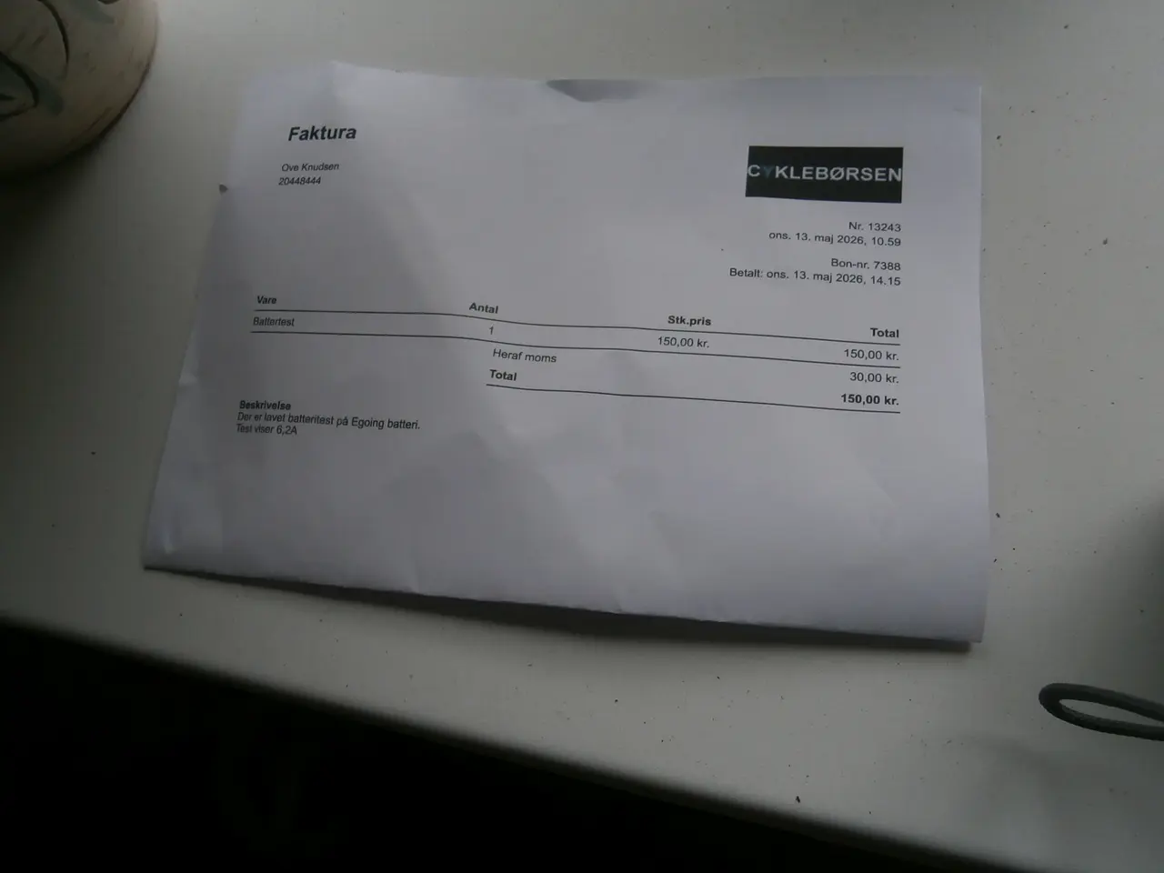 Billede 5 - E- going cykel batteri