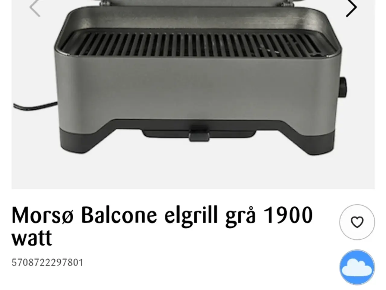 Billede 1 - Grill El 1900 w Morsø Balcone