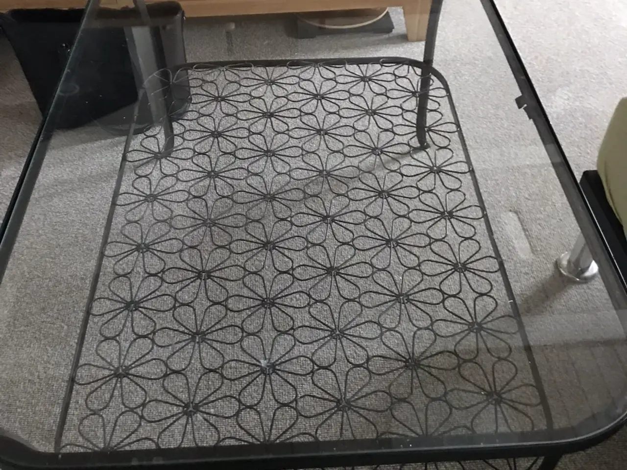 Billede 1 - Sofabord med glasplade