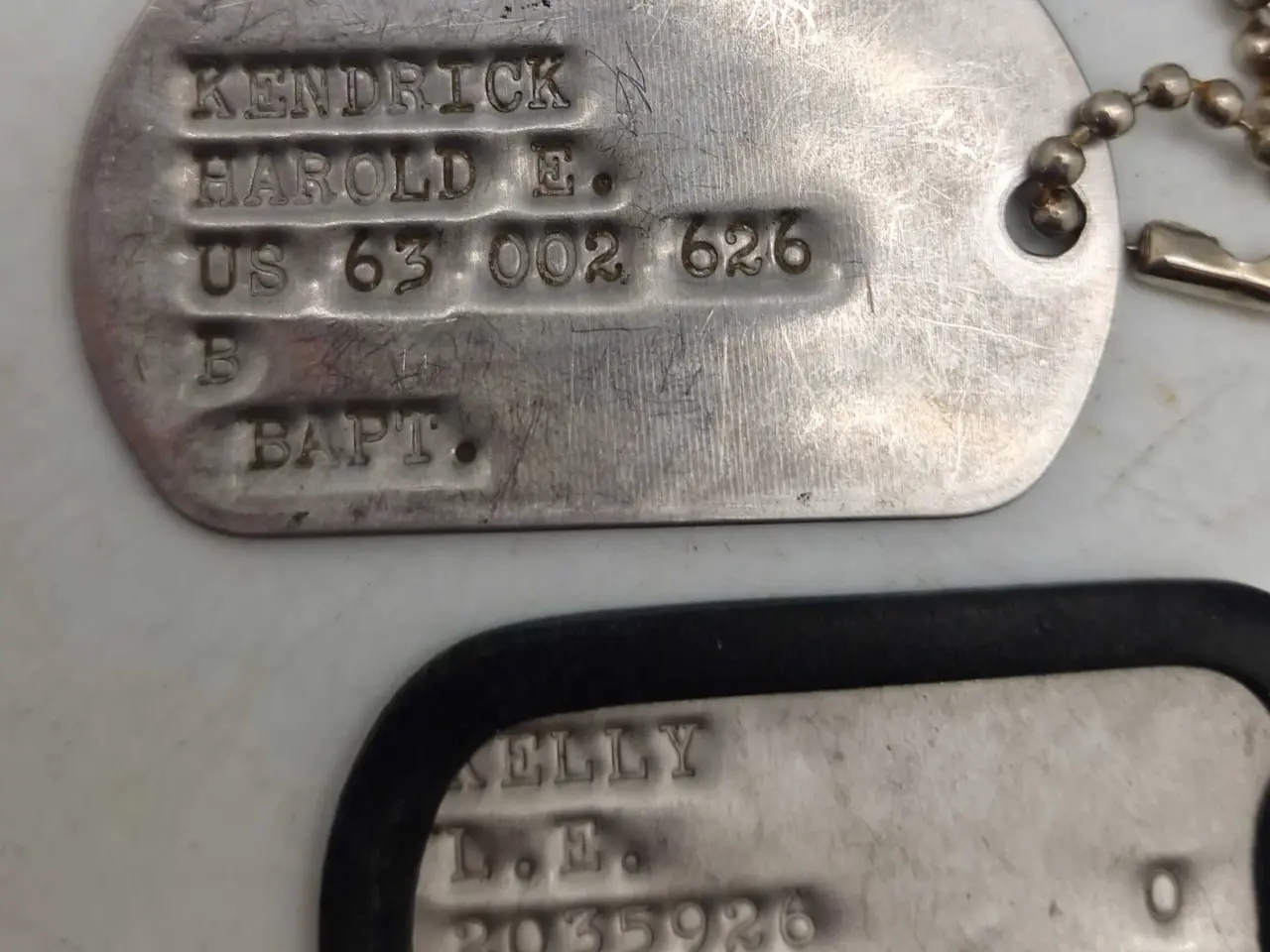 Billede 3 - 2 Stk. Originale US dogtags