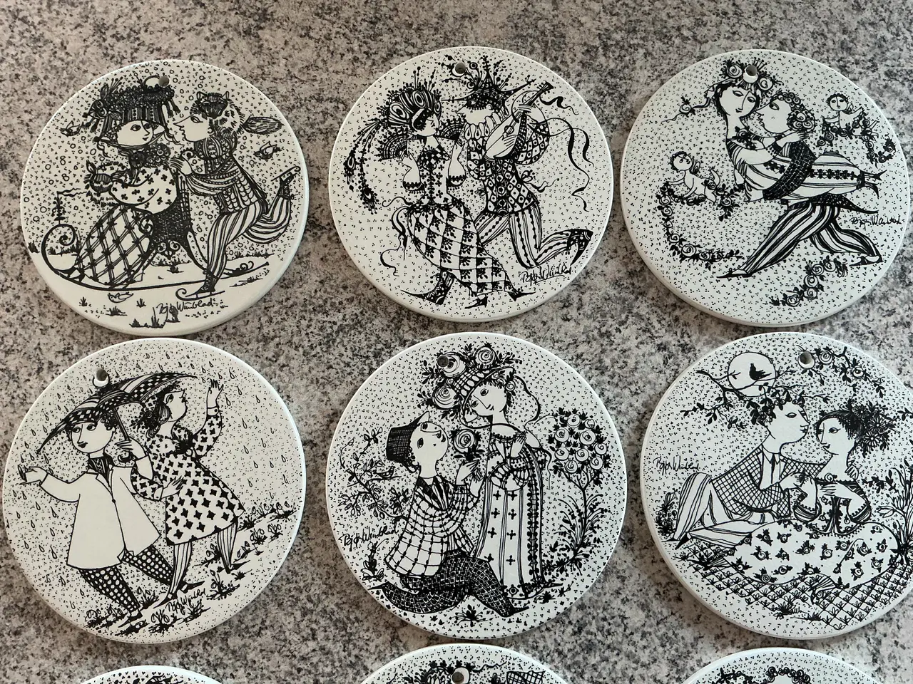 Billede 2 - Bjørn Wiinblad platter