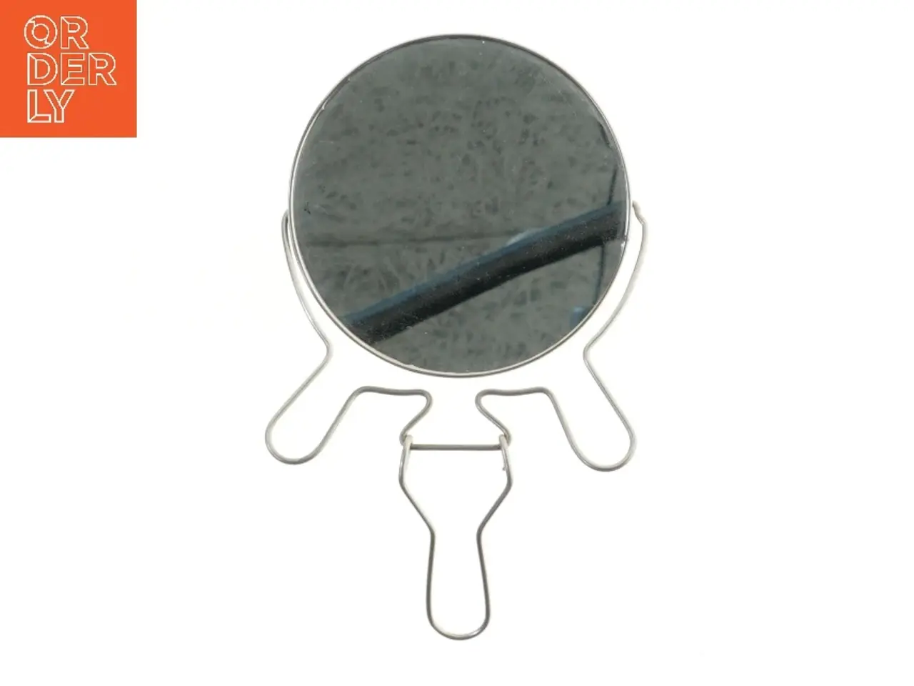 Billede 2 - Rund spejl med metalramme (str. Ø 12 cm)