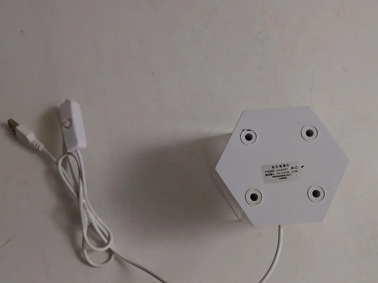 Billede 4 - Sekskantet bordlampe
