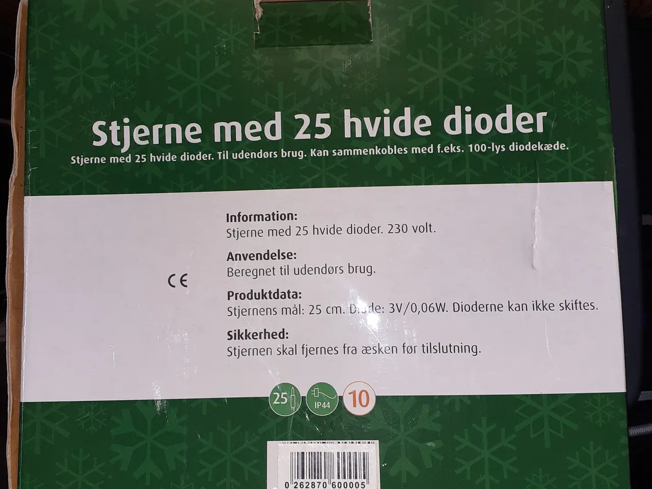 Billede 2 - Julestjerne metal sort farve