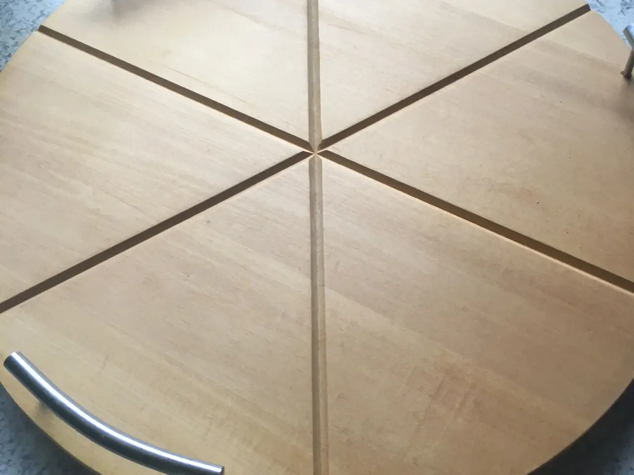 Billede 3 - Helt nyt Pizza serverings fad i træ med håndtag