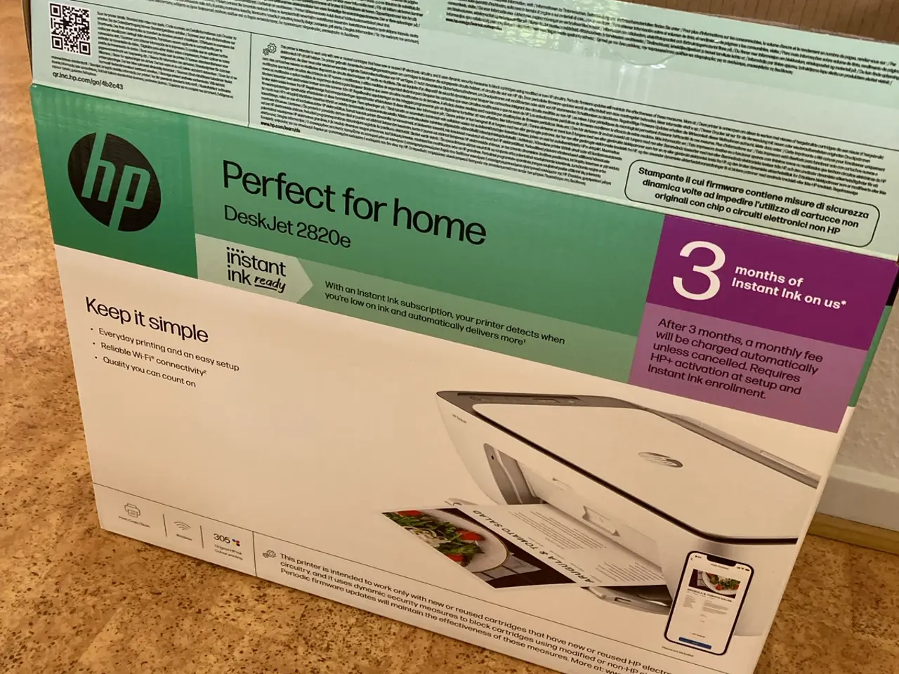 Billede 1 - All in one printer hp deskjet 2820e