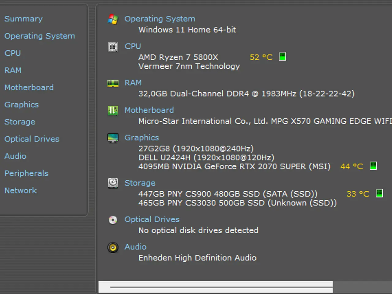 Billede 1 - Kraftig Gaming-PC – RTX 2070 SUPER / Ryzen 7 / 32G